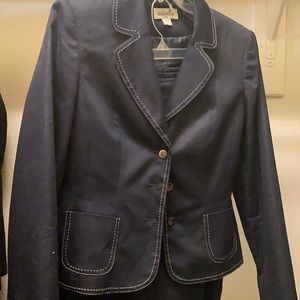 Isabella blue skirt suit